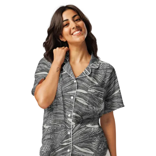 Sable Currents on a Women's Short Sleeve Pajama Top