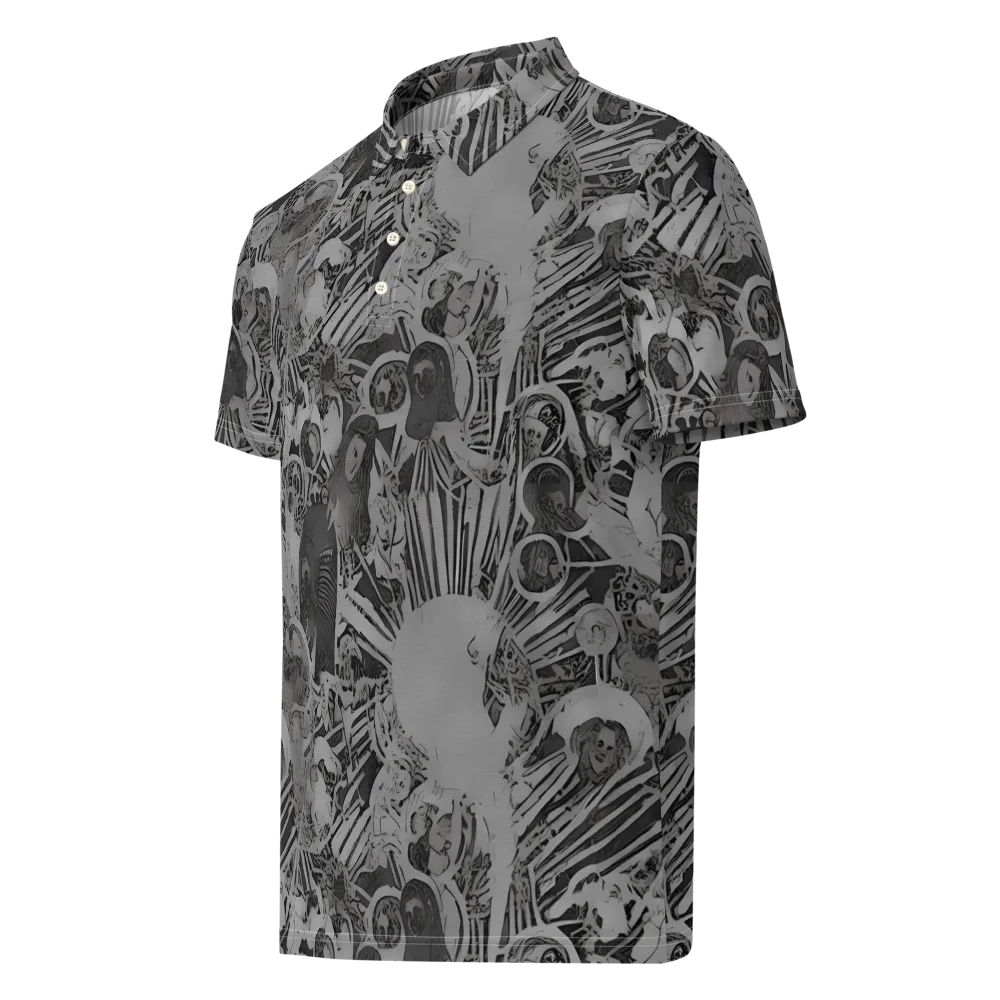 Dusk Enigma on Men's Slim Fit Polo Shirt — Left Front