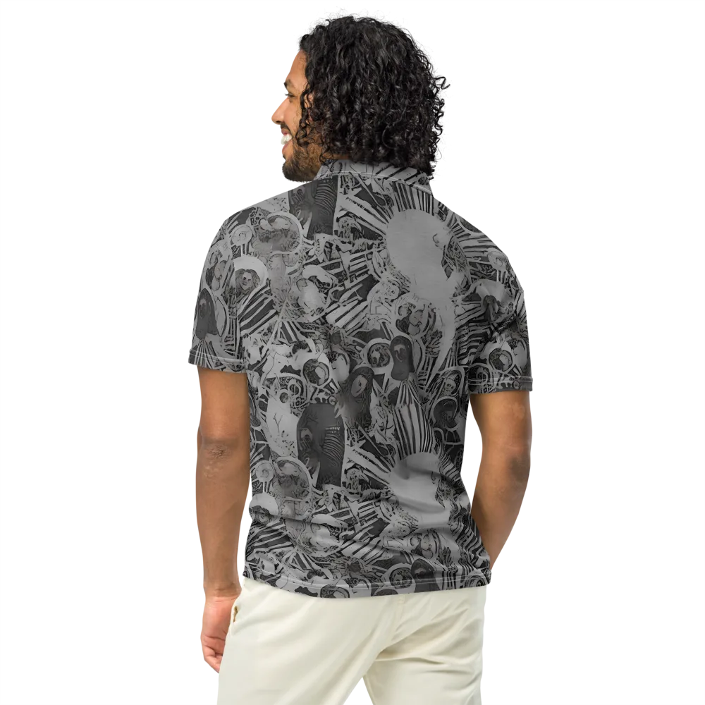Dusk Enigma on Men's Slim Fit Polo Shirt — Back