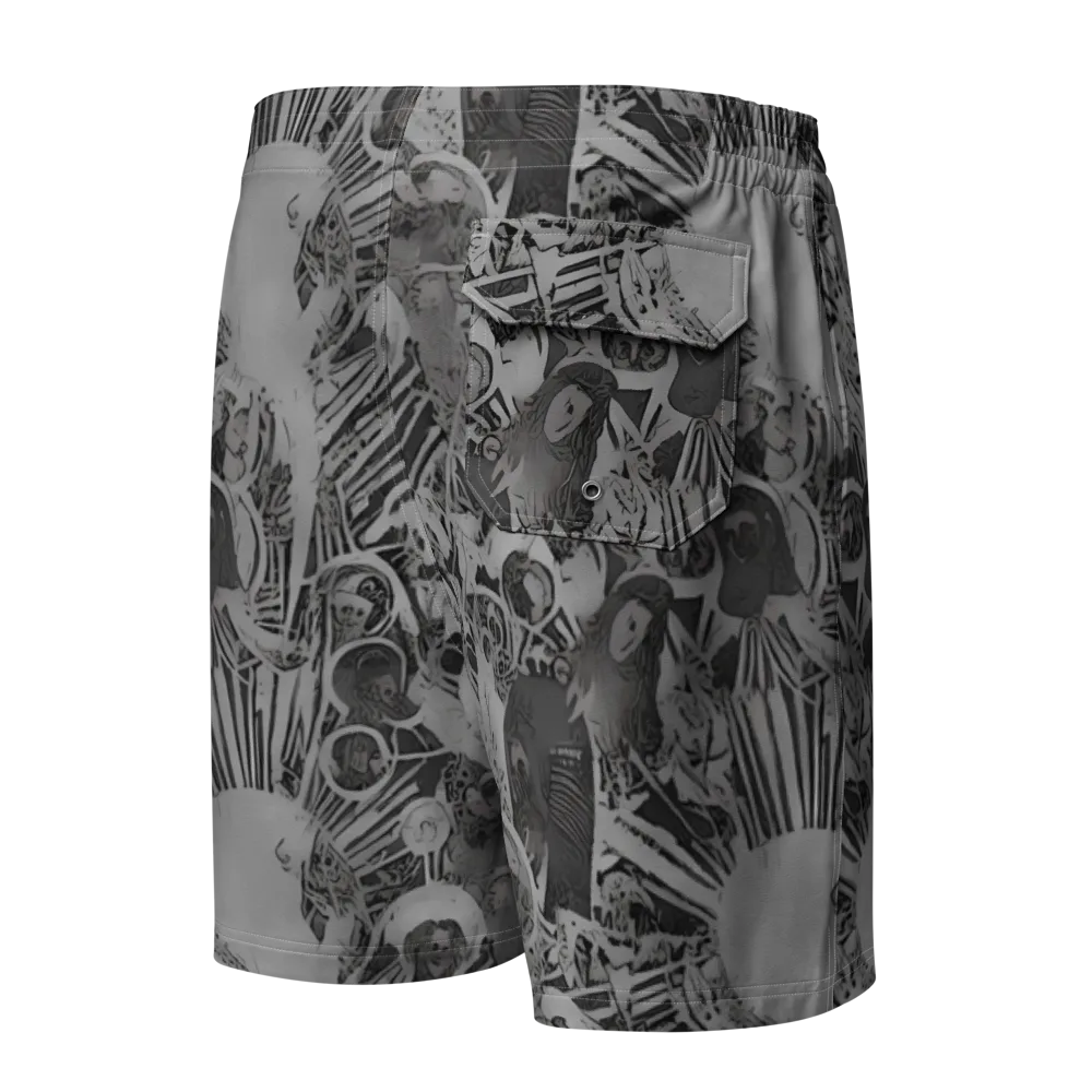Dusk Enigma on Men's Board Shorts — Back