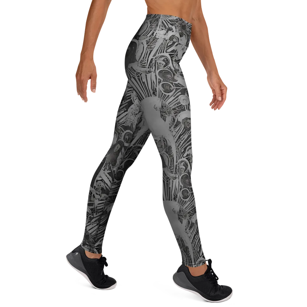 Dusk Enigma on Yoga Leggings — Right