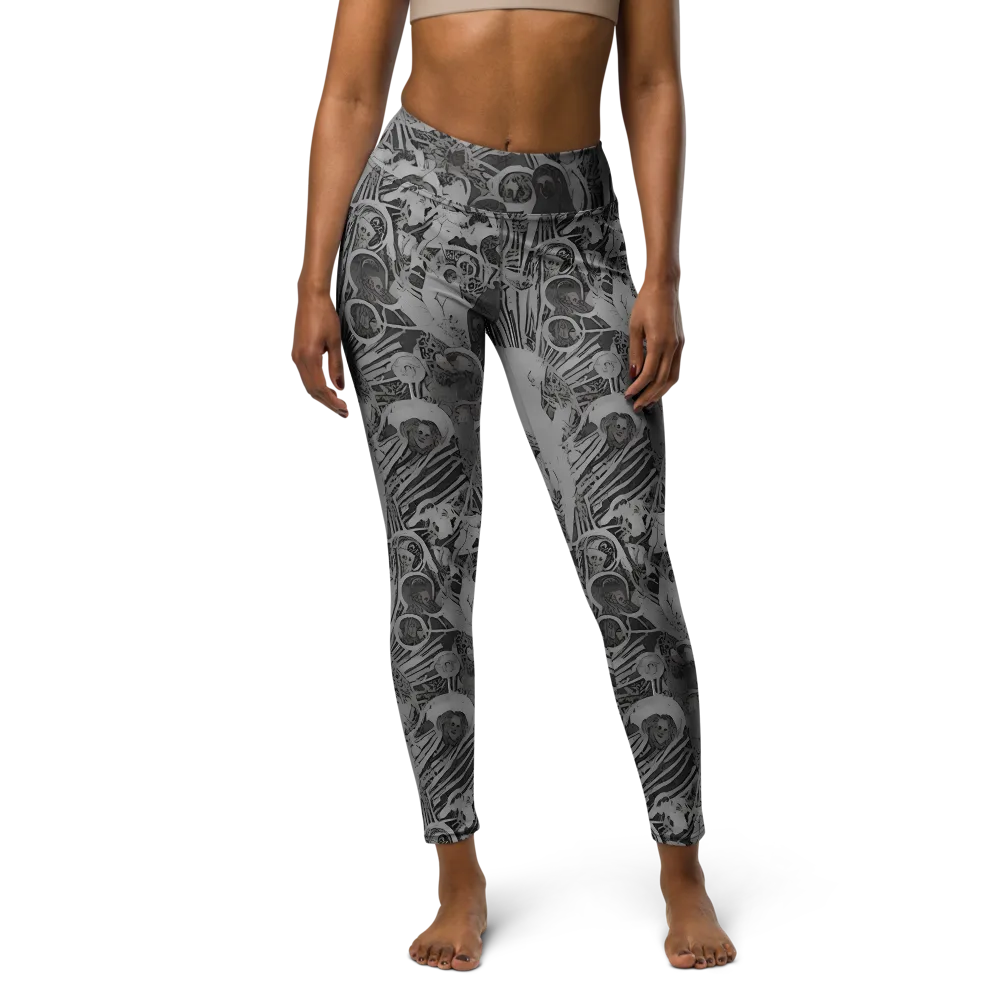 Dusk Enigma on Yoga Leggings — Front