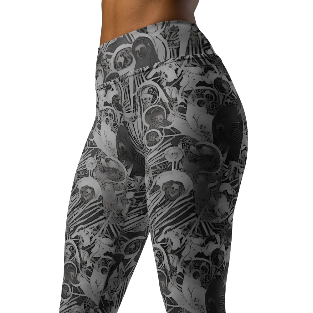 Dusk Enigma on Yoga Leggings — Left Front