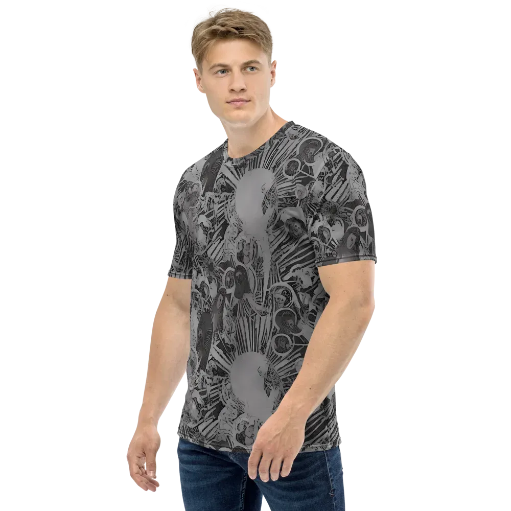Dusk Enigma on Men's Crew Neck T-Shirt — Left
