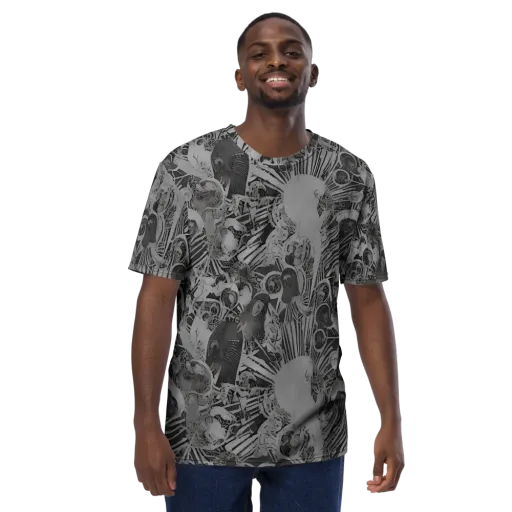Dusk Enigma on a Men's Crew Neck T-Shirt