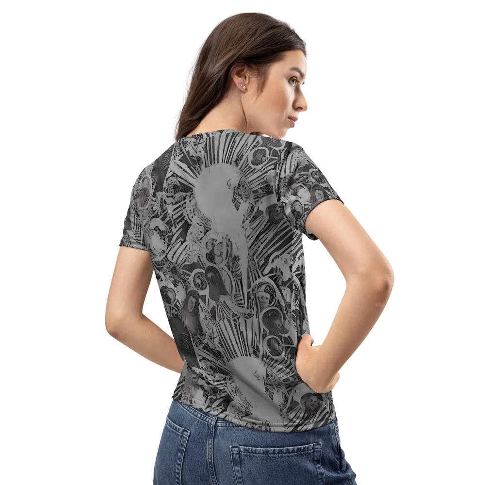 Dusk Enigma on Women's Crew Neck T-Shirt — Back