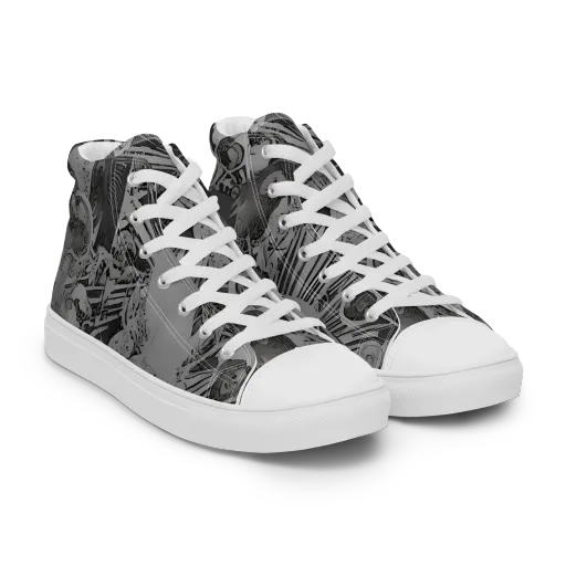 Dusk Enigma on a Women's High Top Canvas Shoes