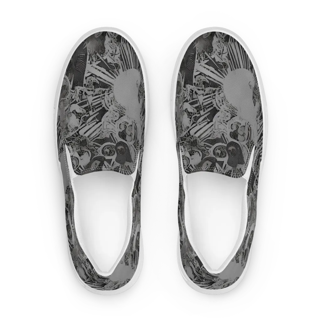 Dusk Enigma on Men's Slip-On Canvas Shoes — Front
