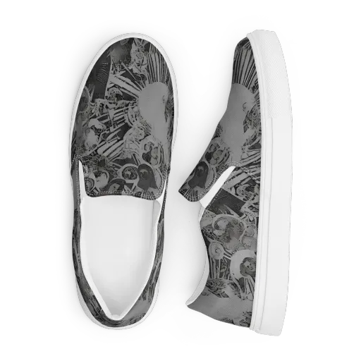 Dusk Enigma on a Men's Slip-On Canvas Shoes