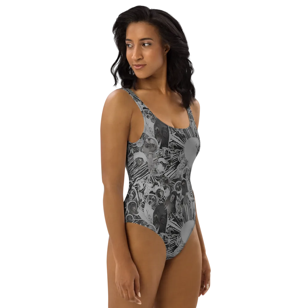 Dusk Enigma on One-Piece Swimsuit — Right