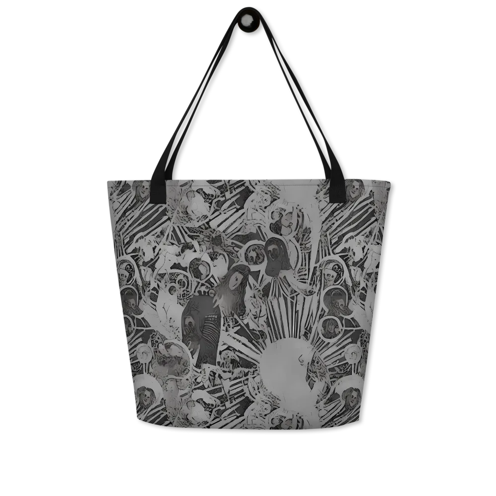 Dusk Enigma on Large Tote Bag W/ Pocket — Front