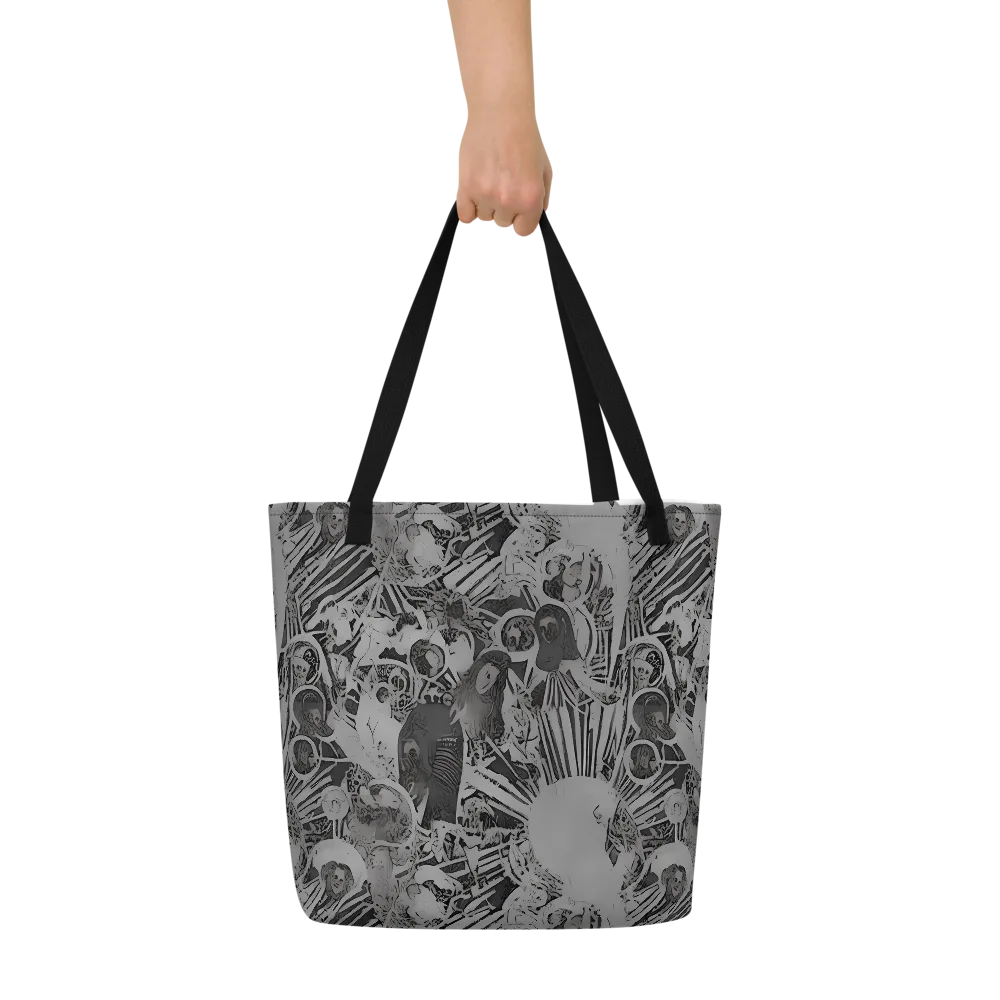 Dusk Enigma on Large Tote Bag W/ Pocket — Front