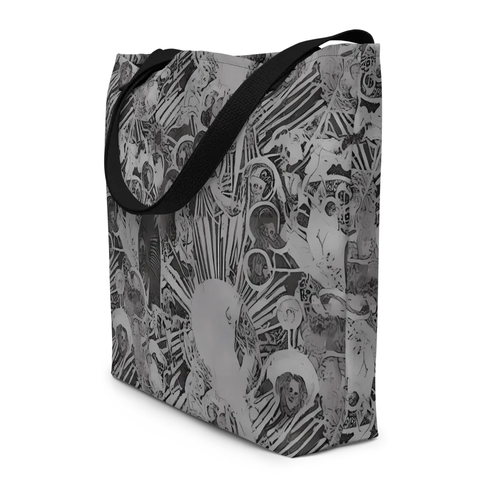Dusk Enigma on Large Tote Bag W/ Pocket — Front
