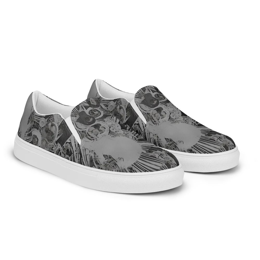 Dusk Enigma on Women's Slip-On Canvas Shoes — Right Front