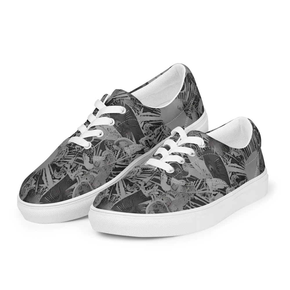 Dusk Enigma on Men's Lace-Up Canvas Shoes — Left Front