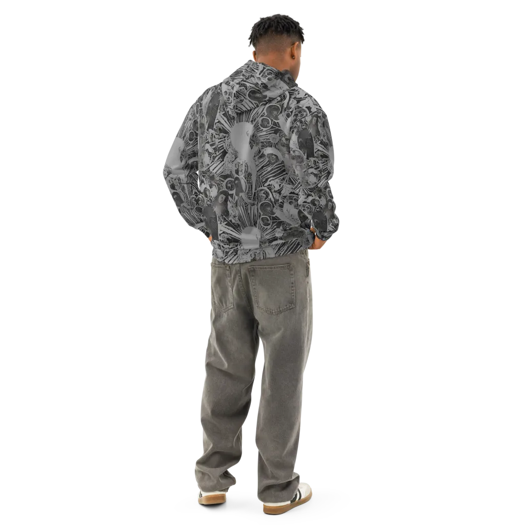 Dusk Enigma on Cotton Hoodie — Back