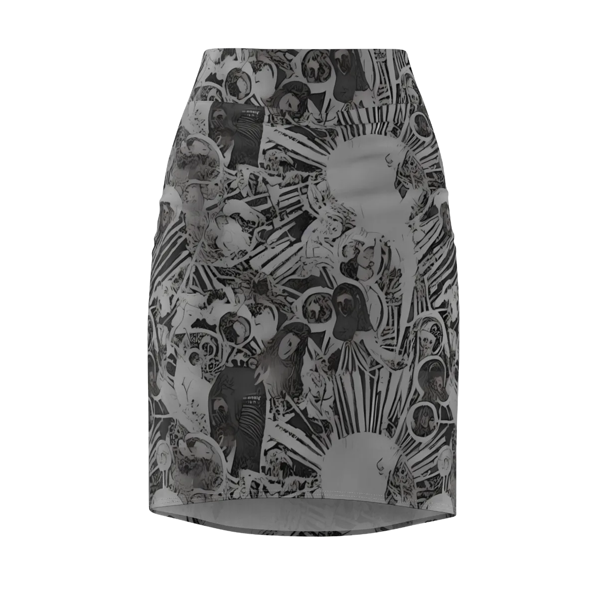 Dusk Enigma on Pencil Skirt — Front