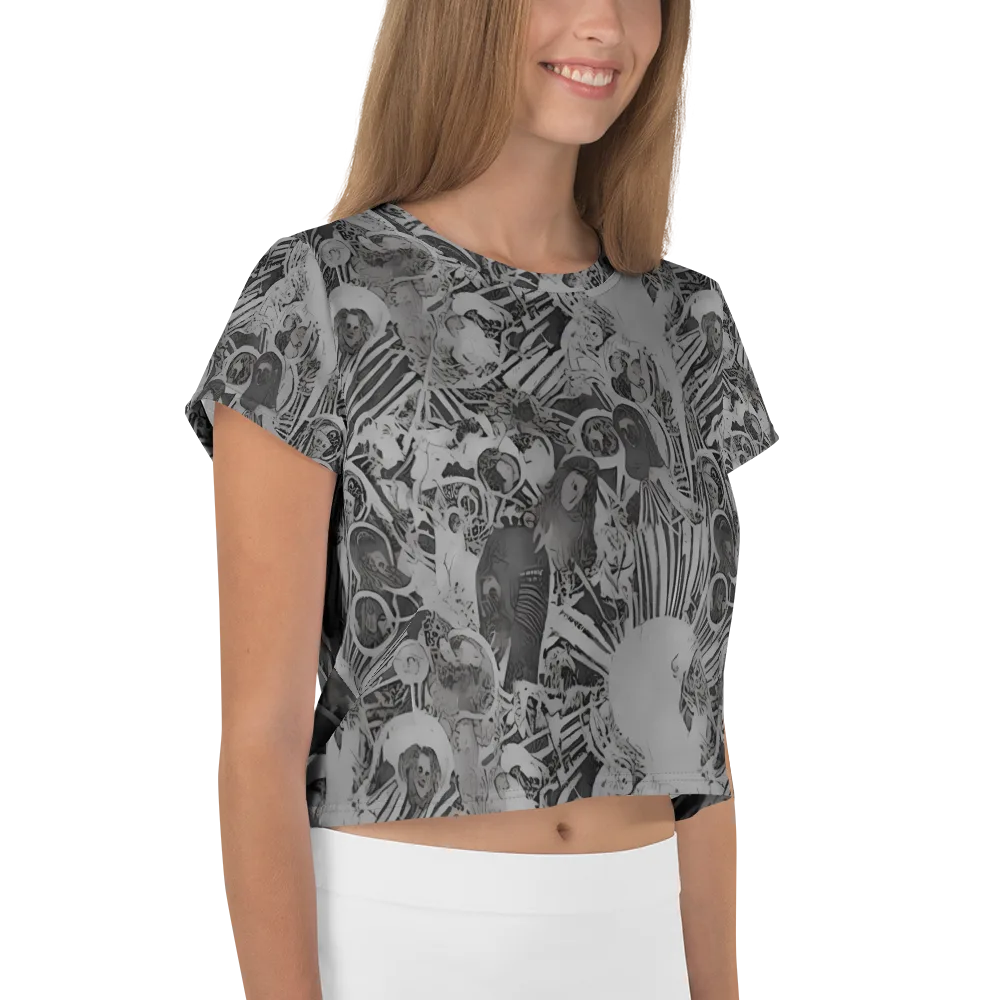 Dusk Enigma on Crop Tee — Right