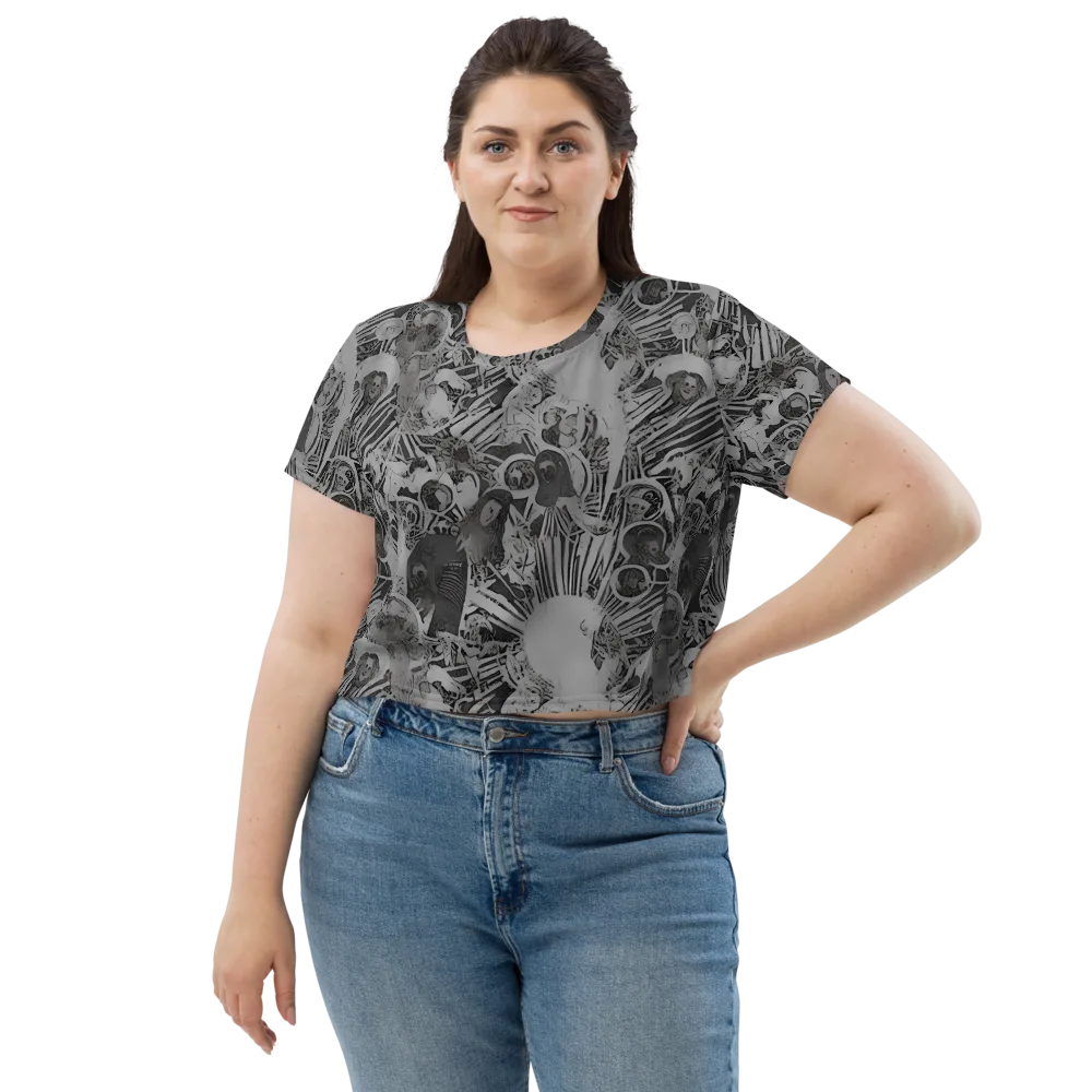 Dusk Enigma on Crop Tee — Front