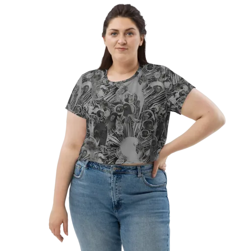 Dusk Enigma on a Crop Tee