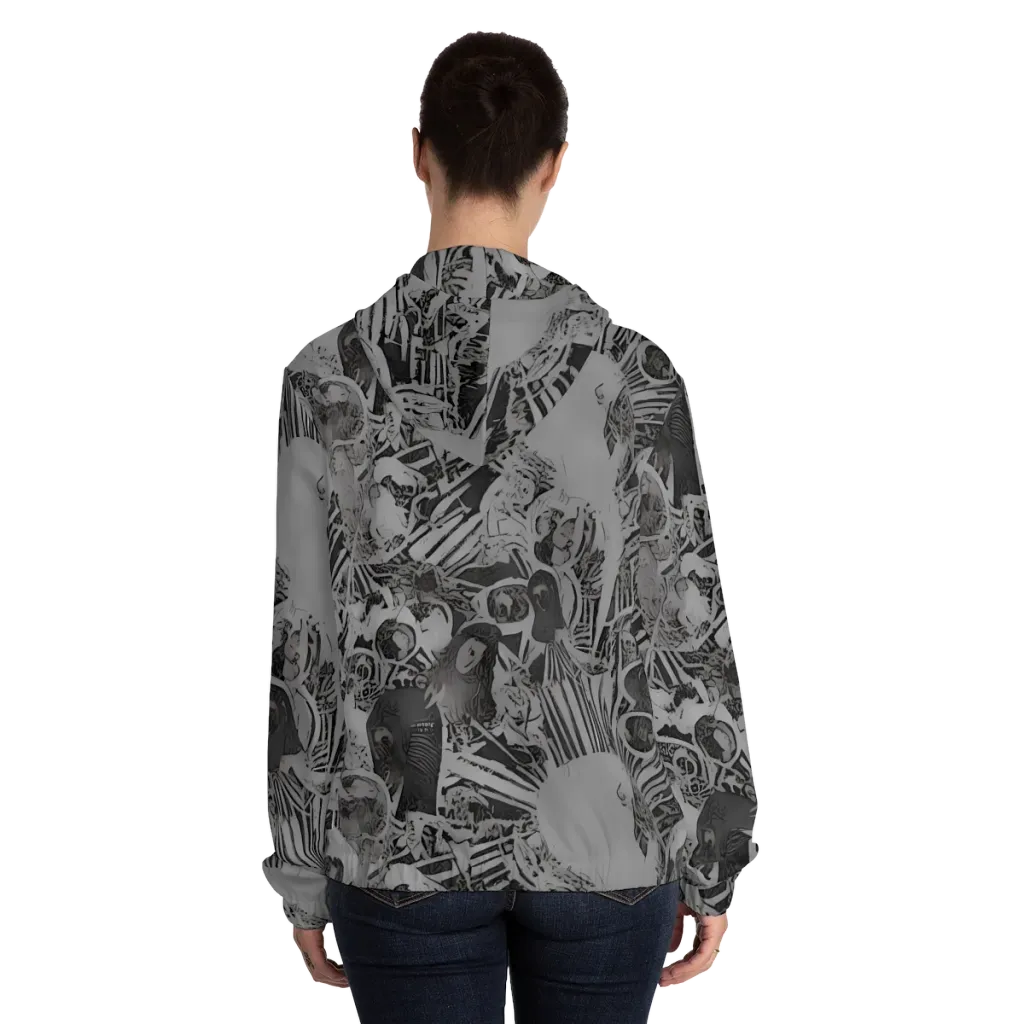 Dusk Enigma on Women's Full-Zip Hoodie — Back On Person