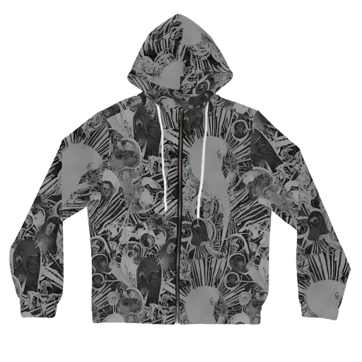 Dusk Enigma on a Women's Full-Zip Hoodie