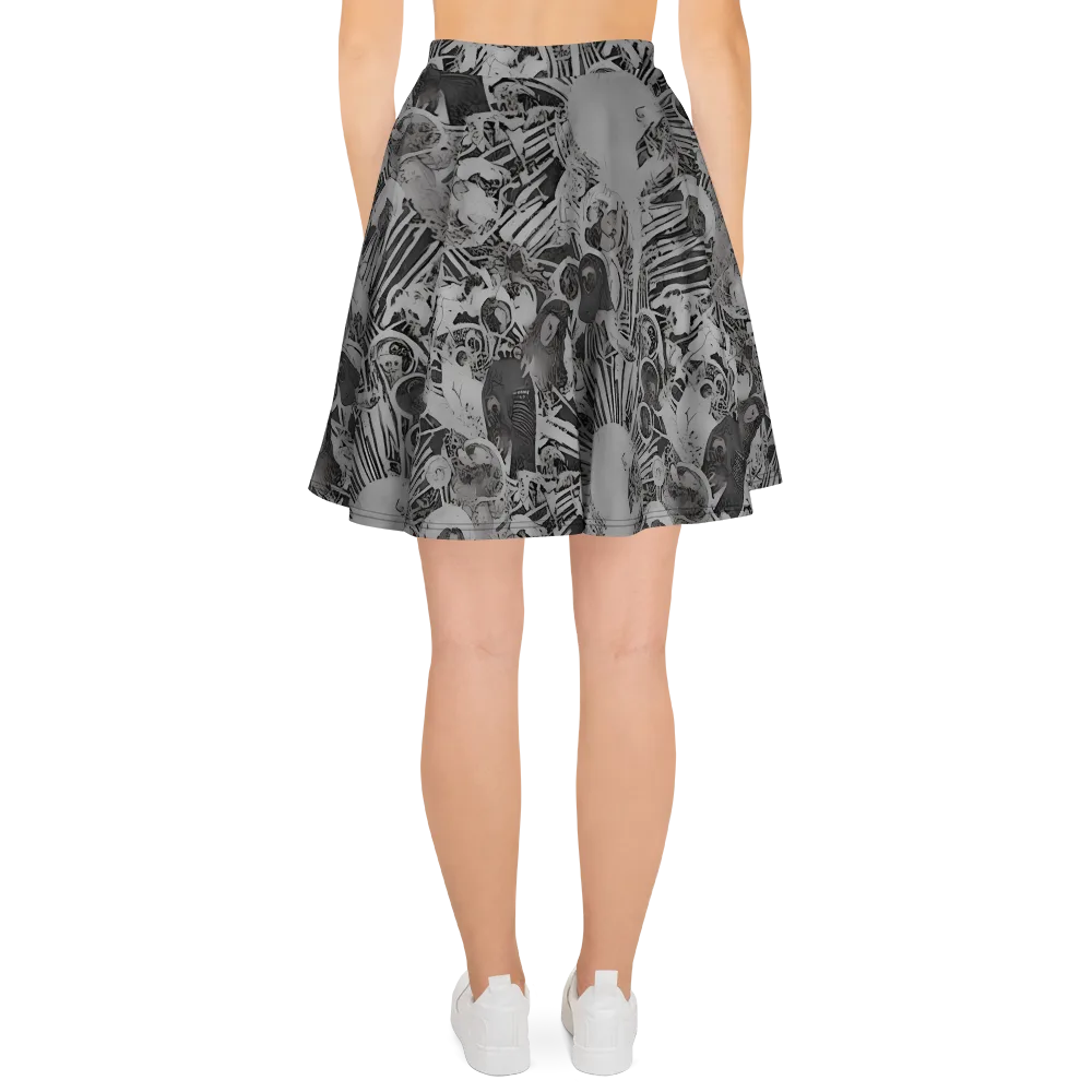 Dusk Enigma on Skater Skirt — Back