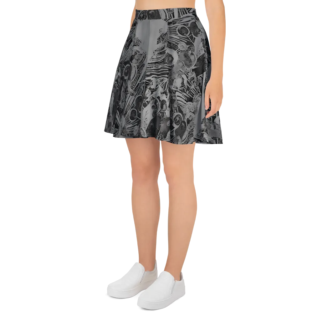 Dusk Enigma on Skater Skirt — Left