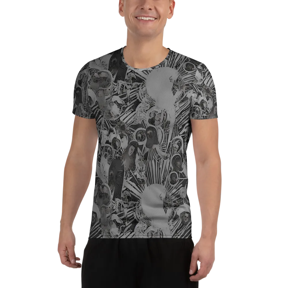 Dusk Enigma on Men's Athletic T-Shirt — Front