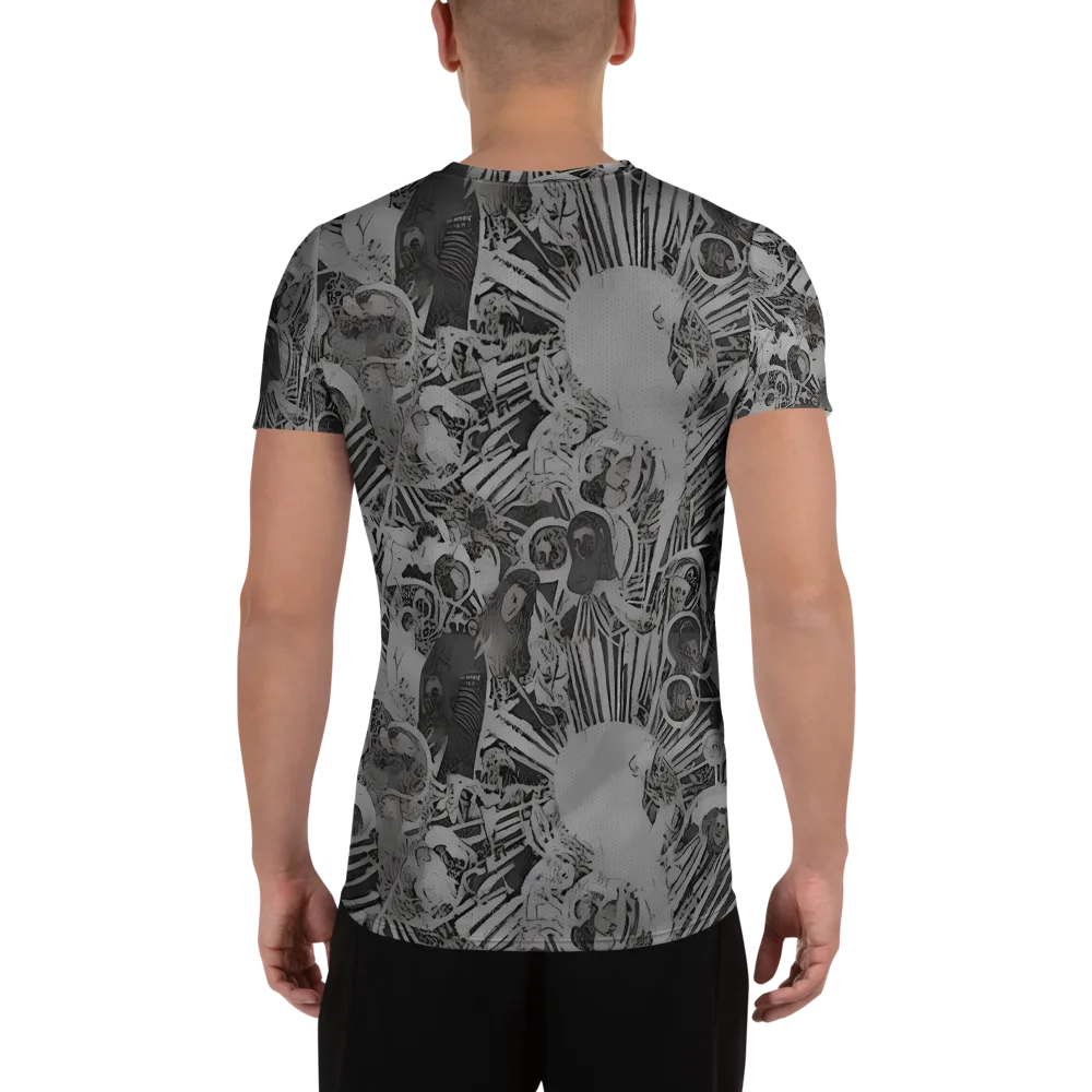 Dusk Enigma on Men's Athletic T-Shirt — Back