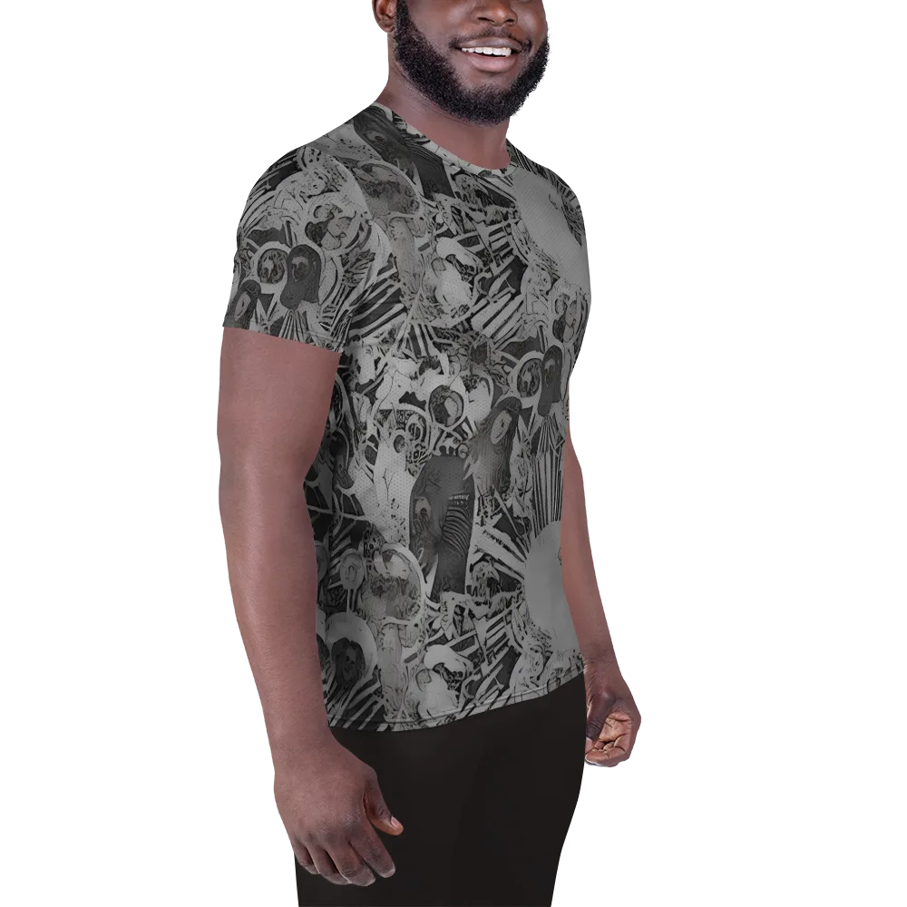 Dusk Enigma on Men's Athletic T-Shirt — Right