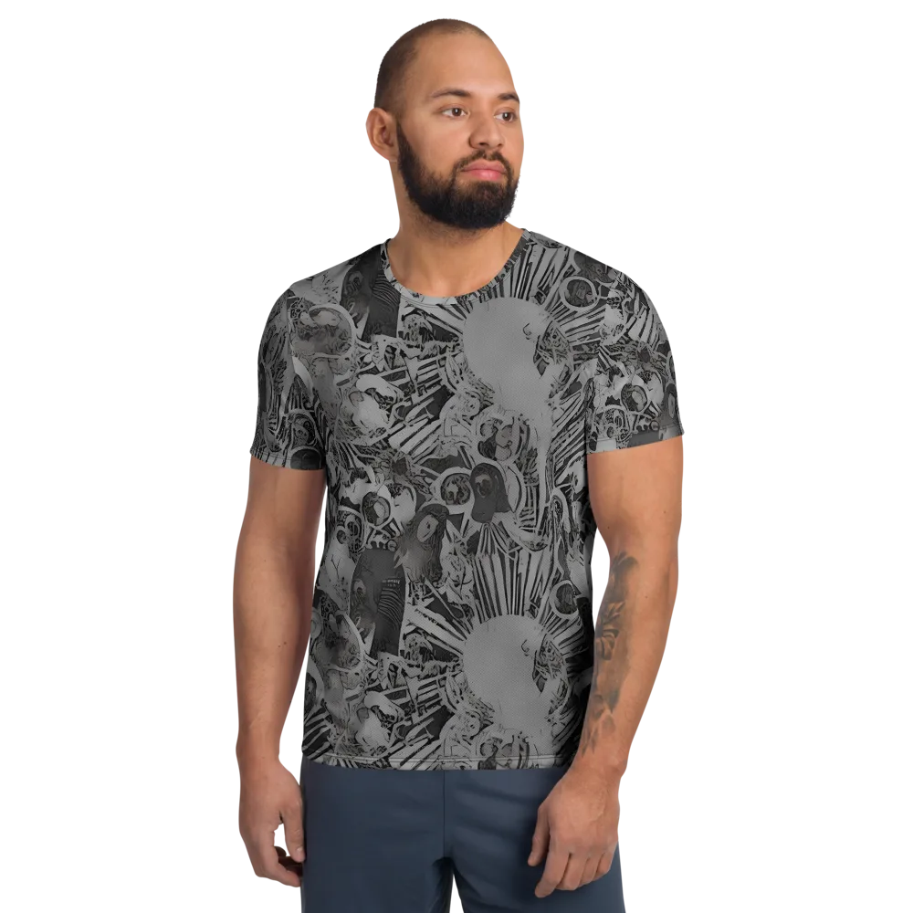 Dusk Enigma on Men's Athletic T-Shirt — Front