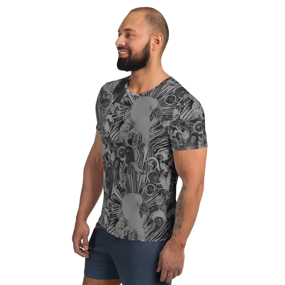 Dusk Enigma on Men's Athletic T-Shirt — Left