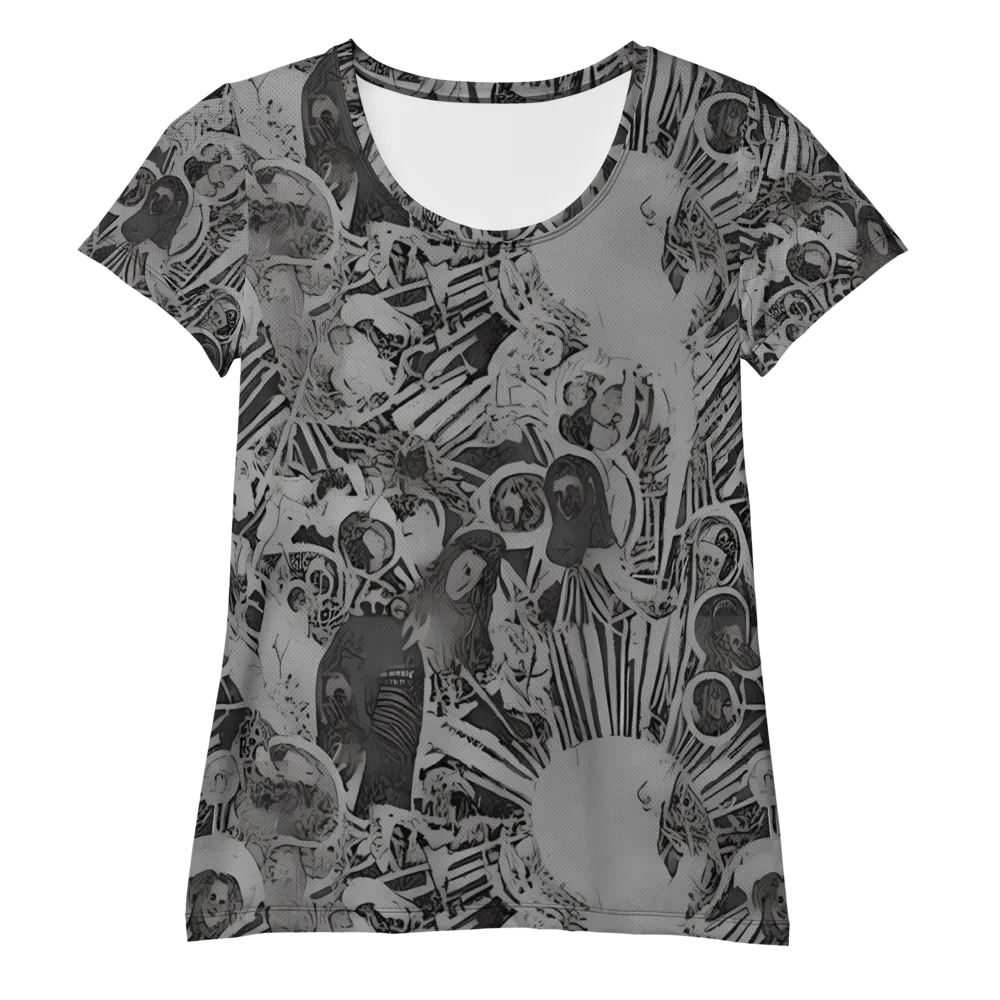 Dusk Enigma on Women's Athletic T-Shirt — Front