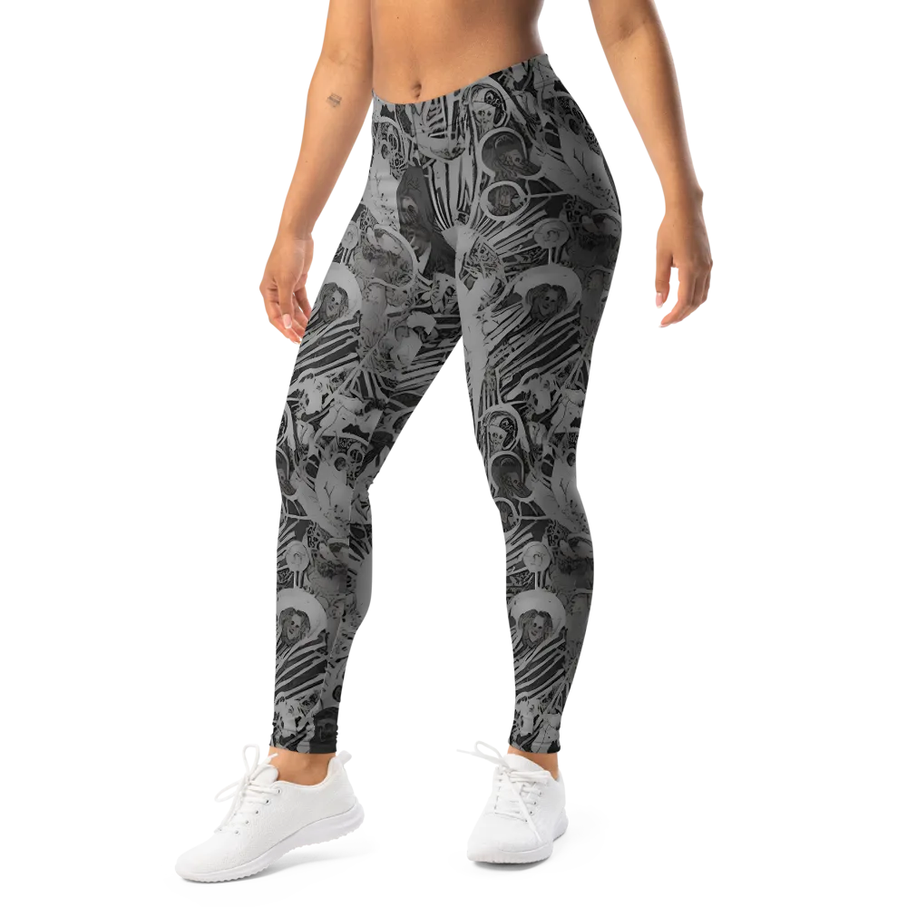 Dusk Enigma on Leggings — Left Front