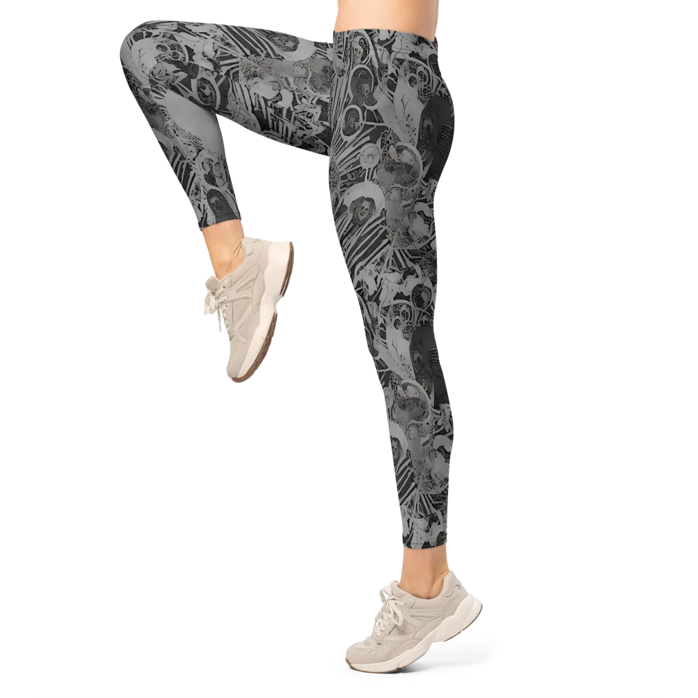 Dusk Enigma on Leggings — Left