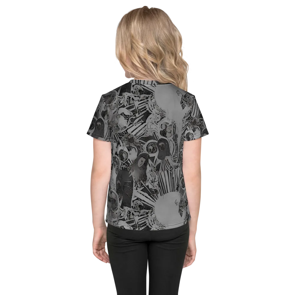Dusk Enigma on Kids Crew Neck T-Shirt — Back