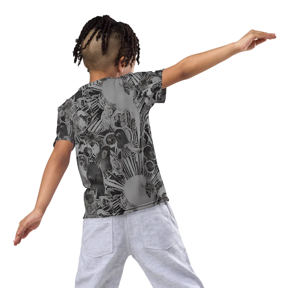 Dusk Enigma on Kids Crew Neck T-Shirt — Back