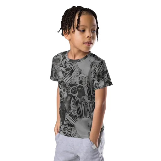 Dusk Enigma on a Kids Crew Neck T-Shirt
