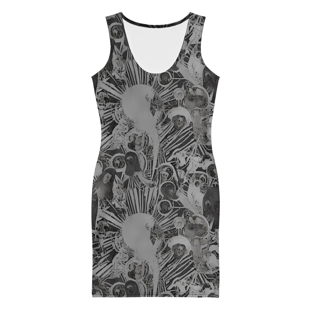 Dusk Enigma on Bodycon Dress — Front