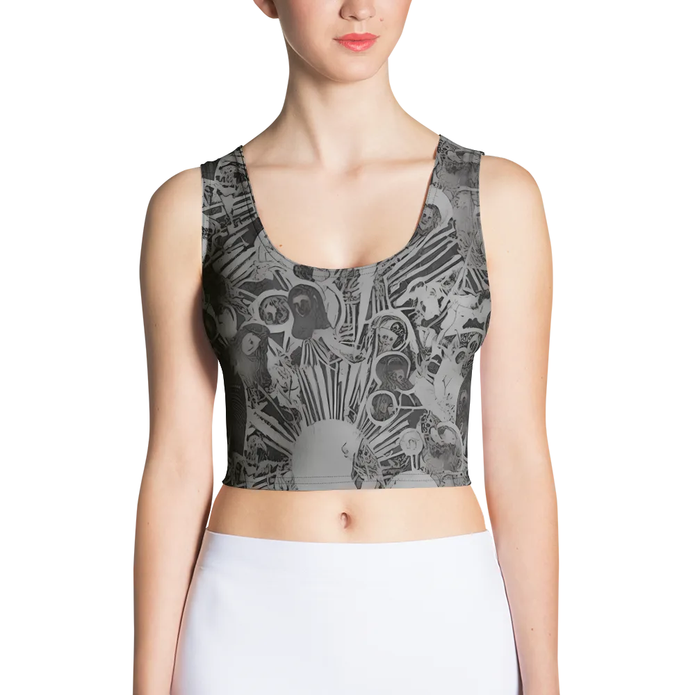 Dusk Enigma on Crop Top — Front
