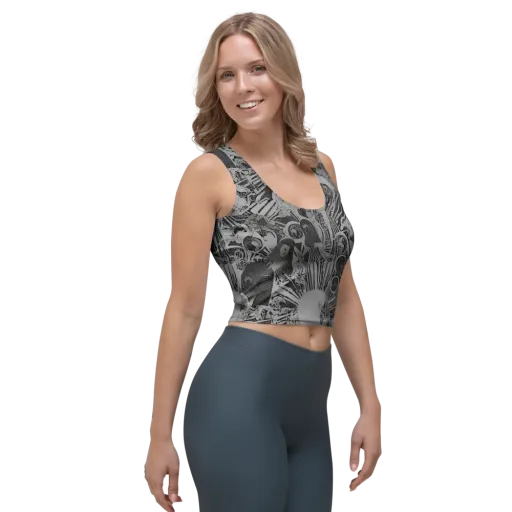 Dusk Enigma on a Crop Top