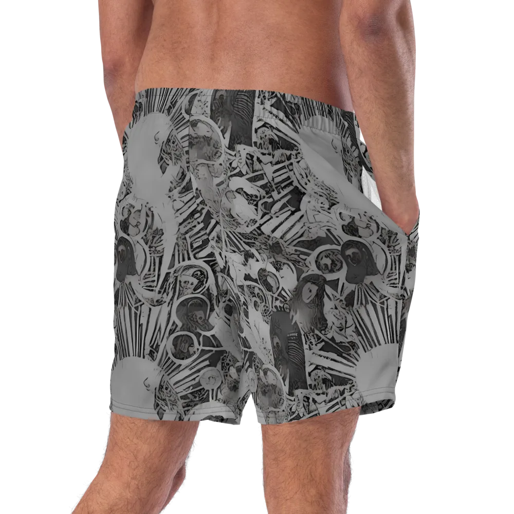 Dusk Enigma on Swim Trunks — Right Back