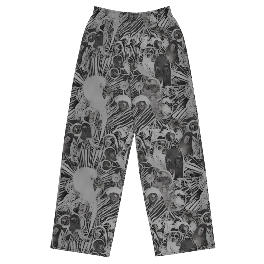 Dusk Enigma on Wide-Leg Pants — Front