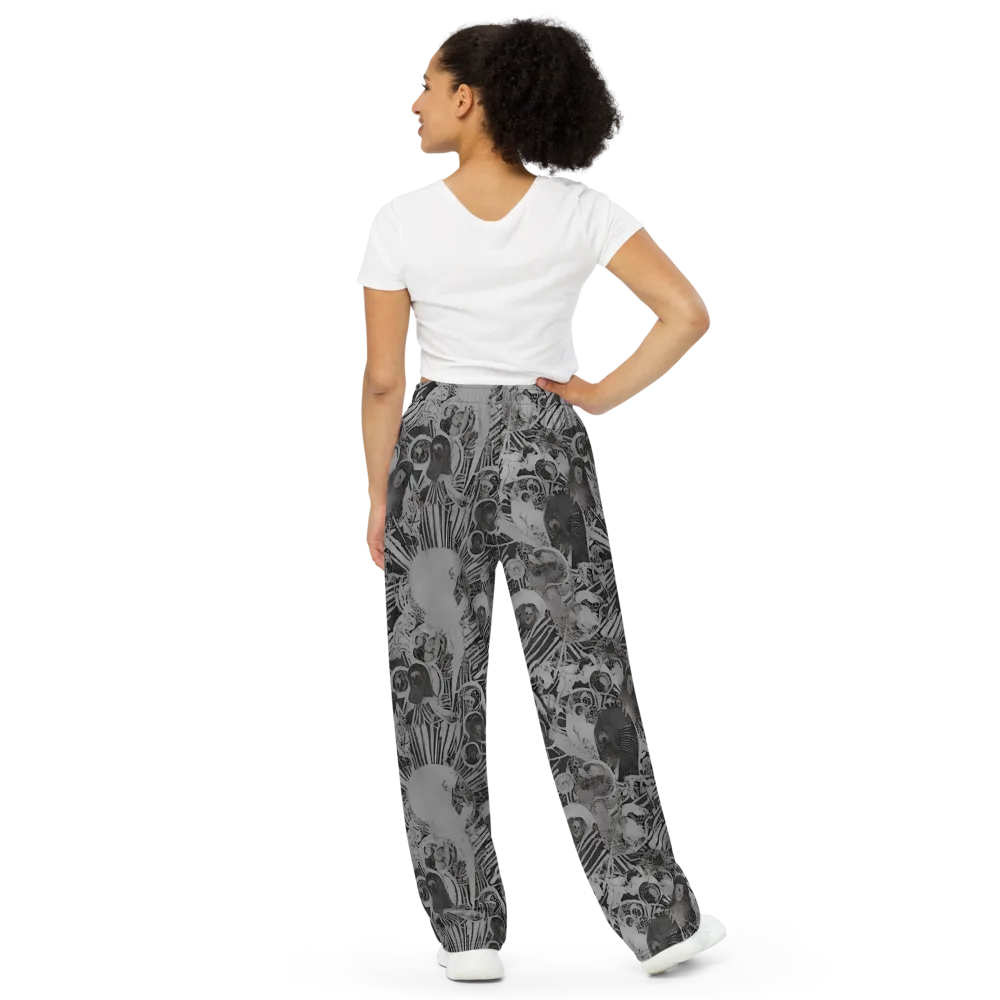 Dusk Enigma on Wide-Leg Pants — Back