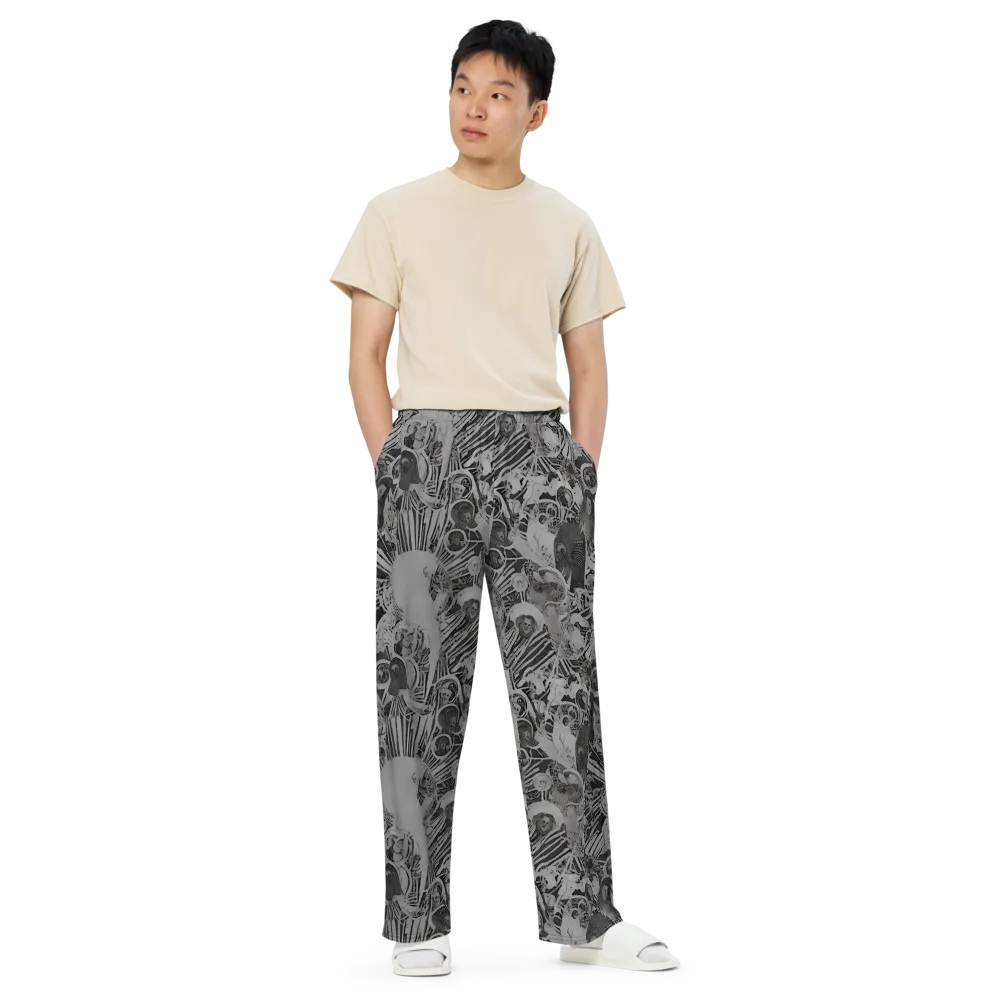 Dusk Enigma on Wide-Leg Pants — Front