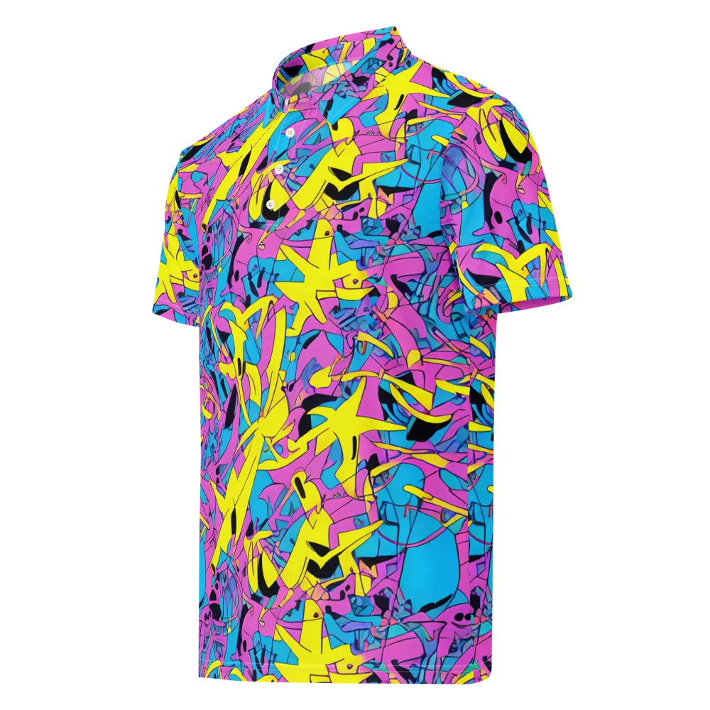 Neon Jive on Men's Slim Fit Polo Shirt — Left Front