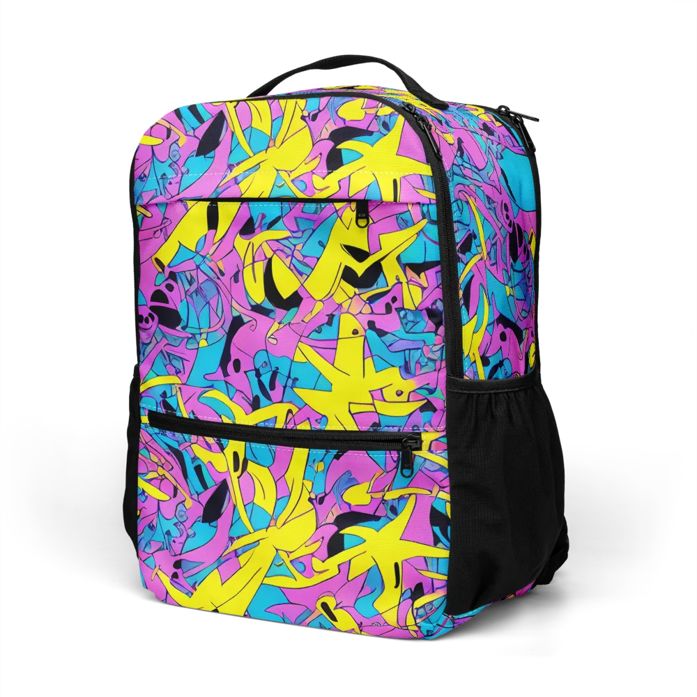 Neon Jive on Utility Backpack — Left Front