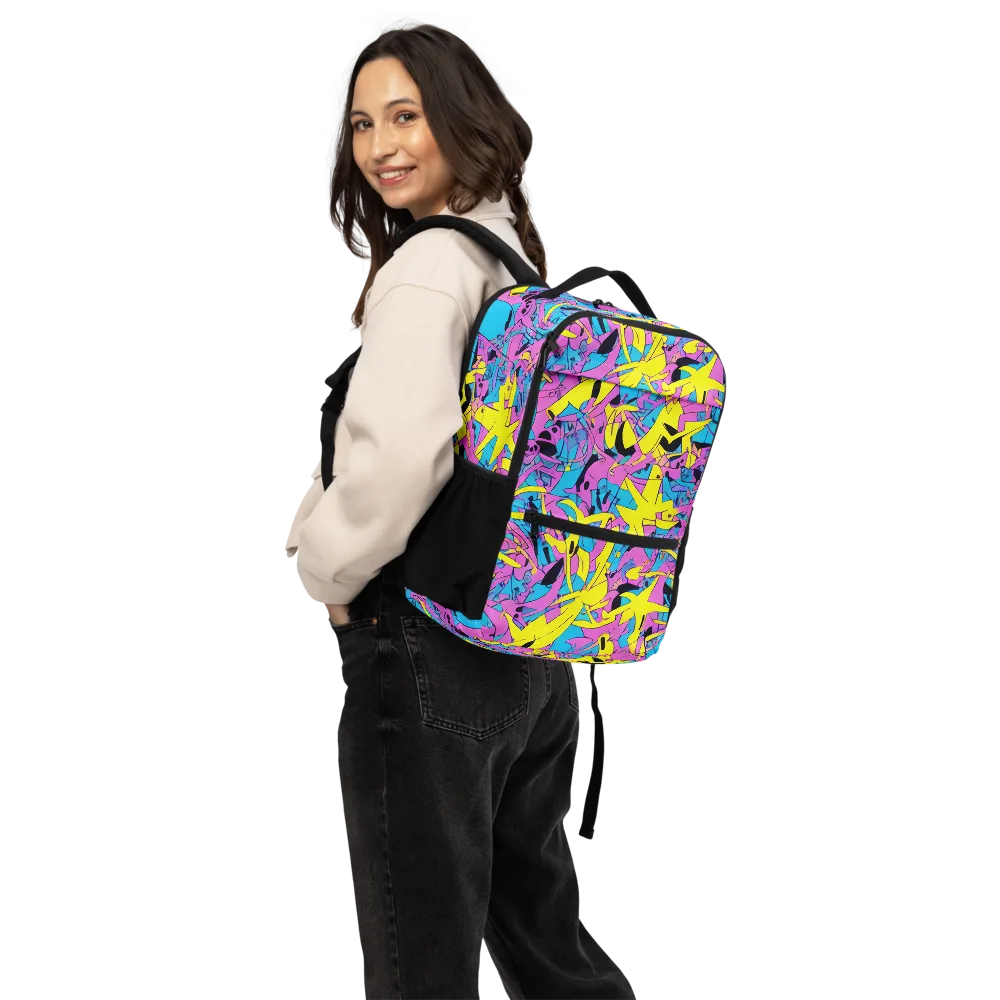 Neon Jive on Utility Backpack — Back