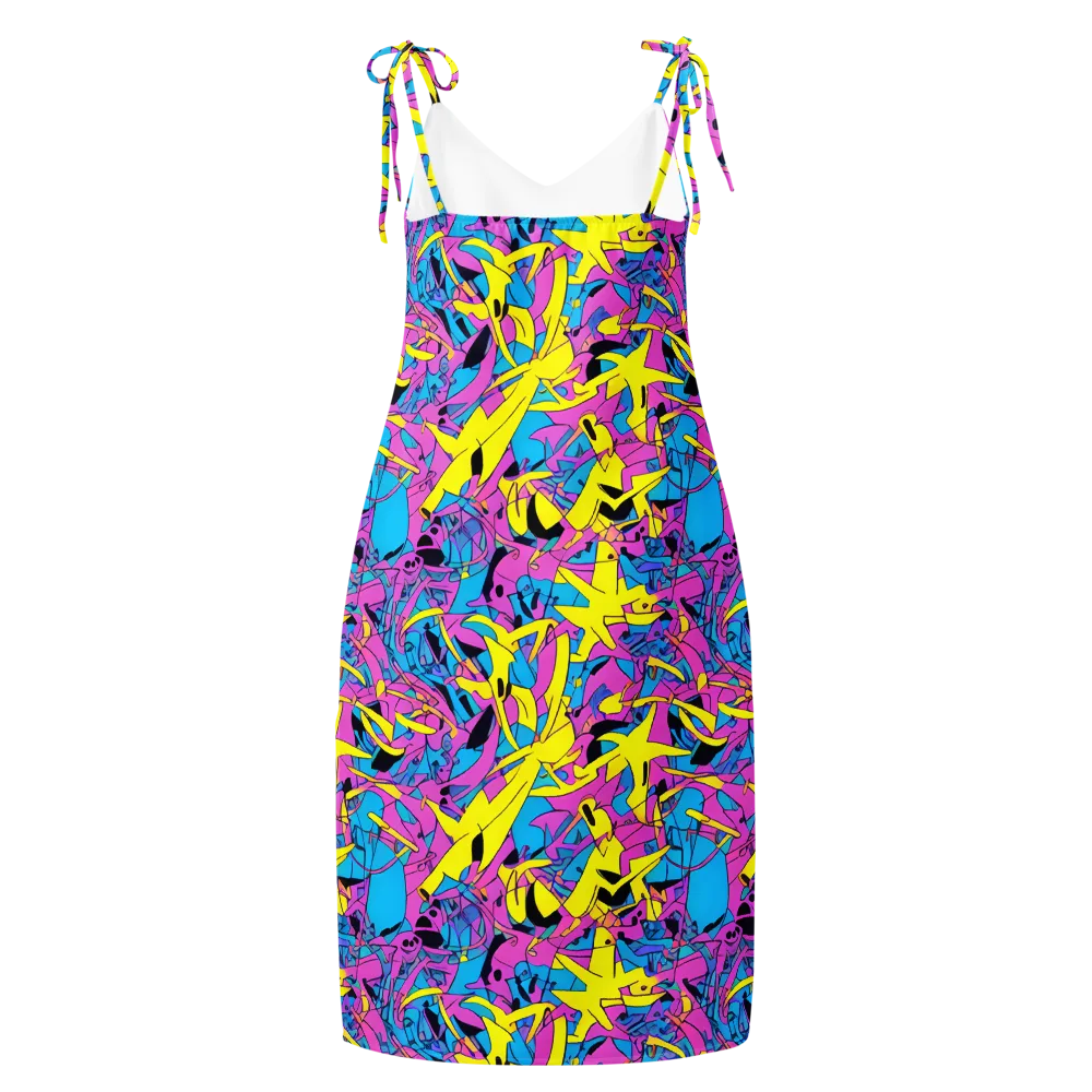 Neon Jive on Slip Dress — Back